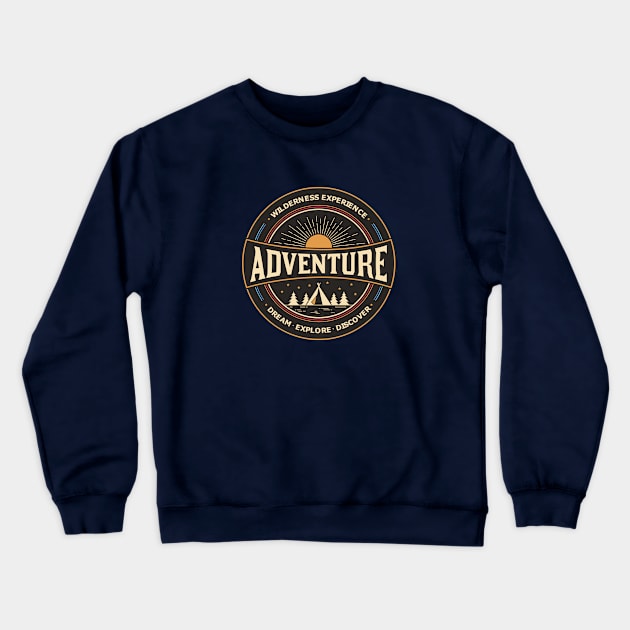 Wilderness Adventure Time Design Crewneck Sweatshirt by LR_Collections